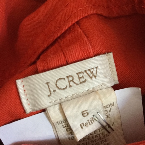 J. Crew orange utility jacket size 6p - Picture 4 of 5